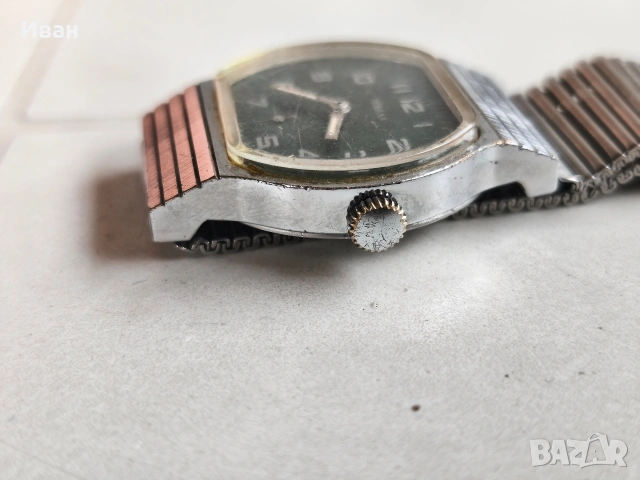 ръчен механичен часовник Победа / зелен циферблат , снимка 4 - Мъжки - 54104514