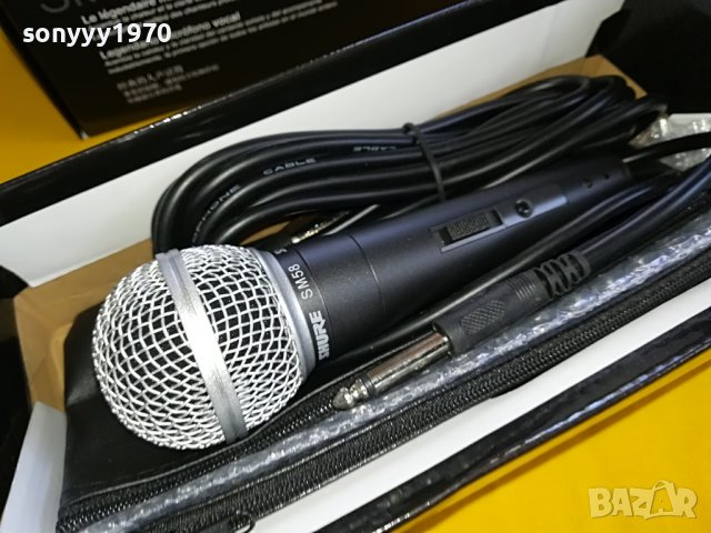 shure profi mic с кабел и кожен кеис 2005221054, снимка 5 - Микрофони - 36820071