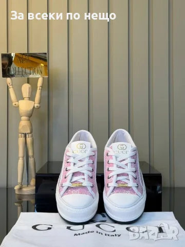 Gucci Дамски Маратонки👟Дамски Спортни Обувки👟Платненки Гучи👟Кецове - 3 Цвята Код E184, снимка 11 - Маратонки - 55974260