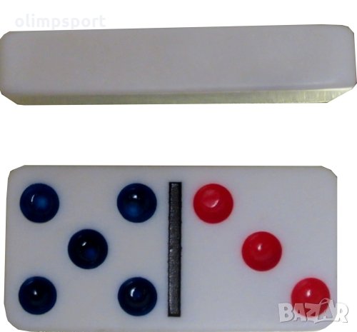 Домино в метална кутия, съдържа бели плочки с цветни точки (270759) ново Доминото е забавна образова, снимка 2 - Домино - 31031932