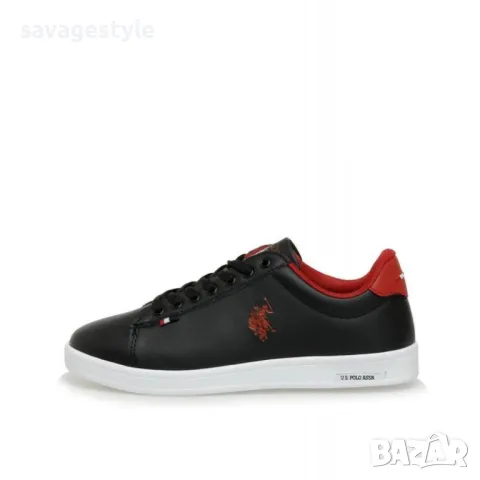 Дамски спортни обувки US POLO Assn Franco Shoes Black/Red, снимка 5 - Маратонки - 47517789