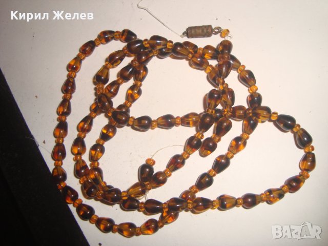 СТАРО ВИНТИДЖ КОЛИЕ ЦВЕТНО ВЕНЕЦИАНСКО СТЪКЛО 16550, снимка 3 - Колиета, медальони, синджири - 30695298