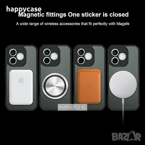Apple iPhone 18 Pro Max / 18 Pro / 17 Pro Max / 17 Pro / FROSTED MAGSAFE Матов кейс гръб, снимка 6 - Калъфи, кейсове - 56120314