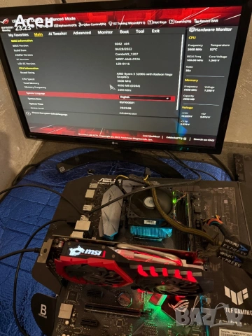 ASUS ROG STRIX B350-F GAMING AMD B350 AMD AM4 , снимка 3 - Дънни платки - 39395042