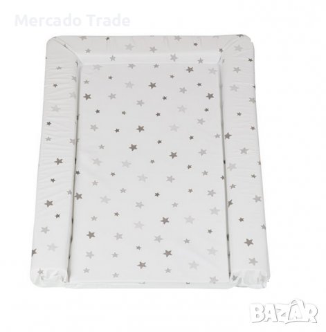 Подложка за повиване Mercado Trade, За бебета, Универсална, Бял на звезди
