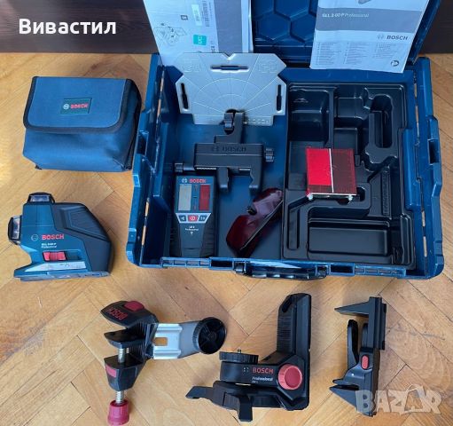 Приемник за лазерен нивелир Bosch GLL 2-50 до 50 метра, снимка 10 - Други инструменти - 41119310