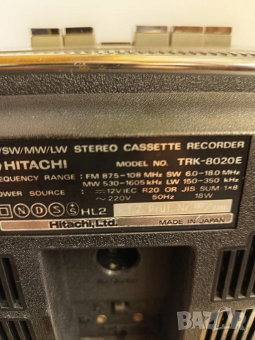 HITACHI TRK 8020, снимка 11 - Радиокасетофони, транзистори - 53878159