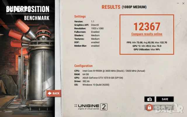 Видео карта ASUS DUAL GTX 1070 8GB OC, снимка 4 - Видеокарти - 56041310