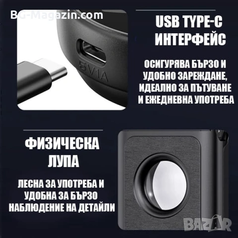 Професионална дигитална лупа 5000X за четене на книги вестници печат макулна дегенерация възрастни, снимка 6 - Други инструменти - 54340304