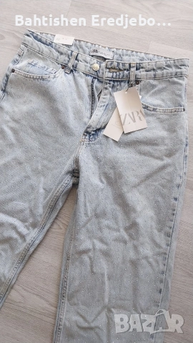 Дънки от зара с блестящи камъни*