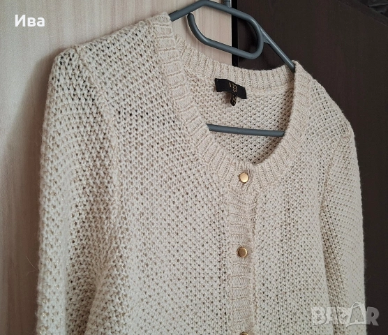 Дамска плетена жилетка с вълна, снимка 3 - Жилетки - 54084586