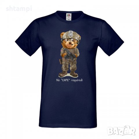 Мъжка тениска  bear No CAPE required,Мече,Меченце,Животно, Играчка,Изненада,Подарък,Повод,, снимка 6 - Тениски - 37293740