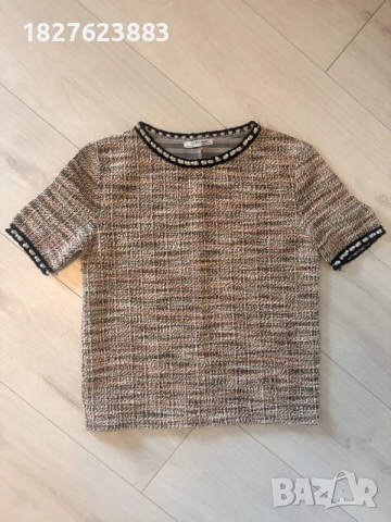 Блузa Zara с къс ръкав 