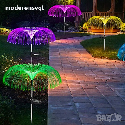 Соларна градинска лампа Медуза, снимка 4 - Соларни лампи - 44733227