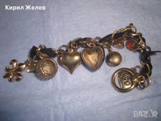 ПОЗЛАТЕНА МНОГО СТИЛНА КРАСИВА ФЕШЪН АРТ ГРИВНА с ВИСУЛКИ ЕМАЙЛ и КРИСТАЛИ 63251, снимка 6 - Гривни - 37046371