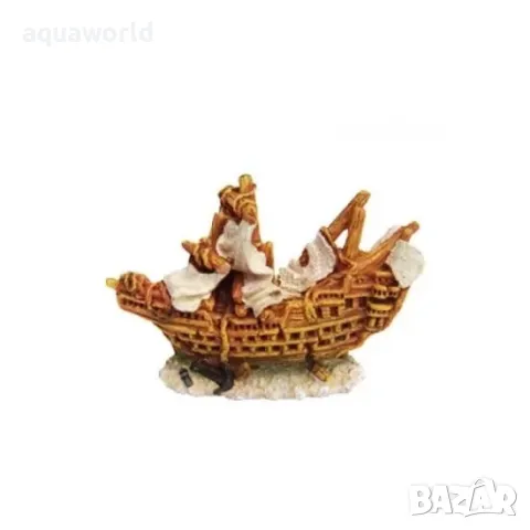 "ПРОМОЦИЯ" Изкуствена декорация - Британски мини кораб