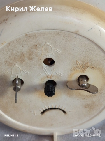 Винтидж механичен будилник ЯНТАР СССР рядък за КОЛЕКЦИЯ ДЕКОРАЦИЯ 44048, снимка 6 - Антикварни и старинни предмети - 51953288