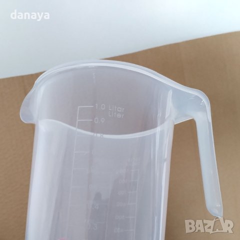 4537 Мерителна кана мензура кухненска мерилка, 1L, снимка 3 - Аксесоари за кухня - 44506628