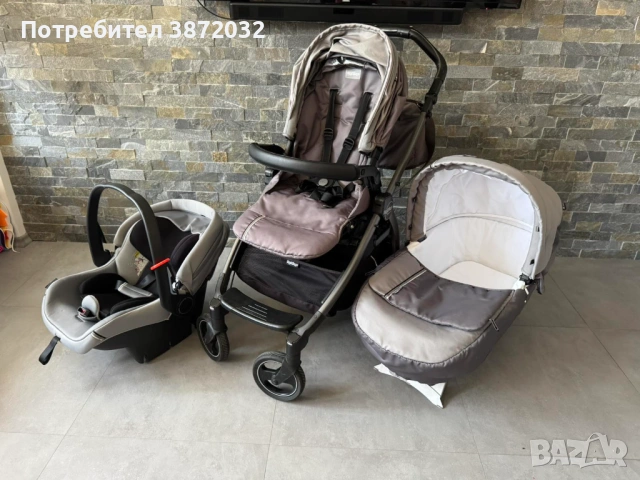 Комбинирана бебешка количка 3 в 1 Peg Perego