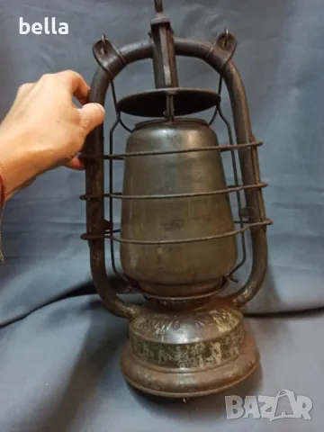 Стар немски военен фенер Frоwo 435, снимка 1