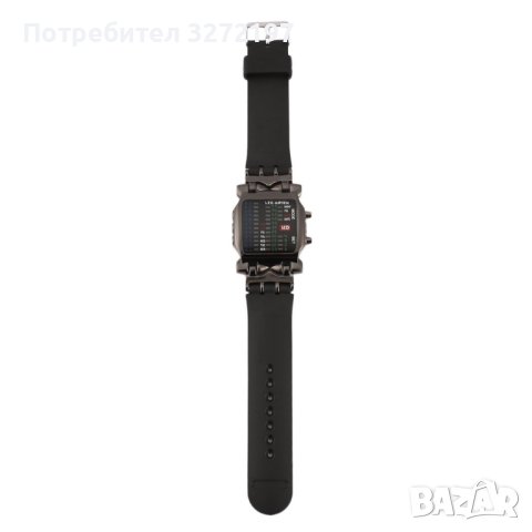 ILOVEDIY LED часовник, модерен дизайн, неръждаема стомана, черен бинарен светещ LED електронен , снимка 7 - Мъжки - 40437509