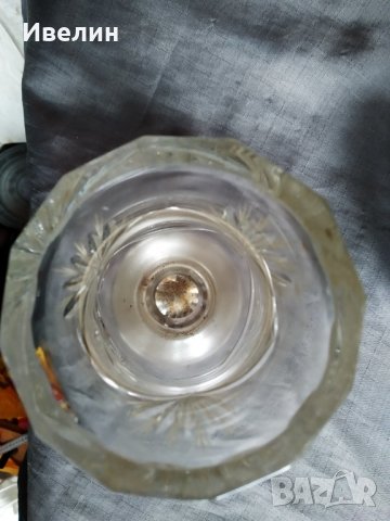 стара кристална ваза арт деко, снимка 4 - Антикварни и старинни предмети - 29140579