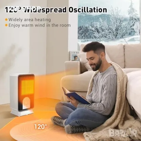 Нов Бърз и Тих Електрически Нагревател - 3 Режима 750W/1500W печка Духалка, снимка 4 - Други стоки за дома - 49956912