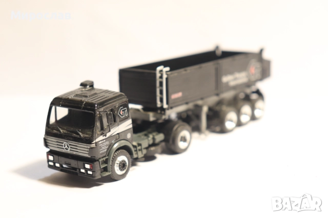 HERPA 1/87 H0 MERCEDES САМОСВАЛ ГОНДОЛА КАМИОН МОДЕЛ, снимка 11 - Колекции - 52772767