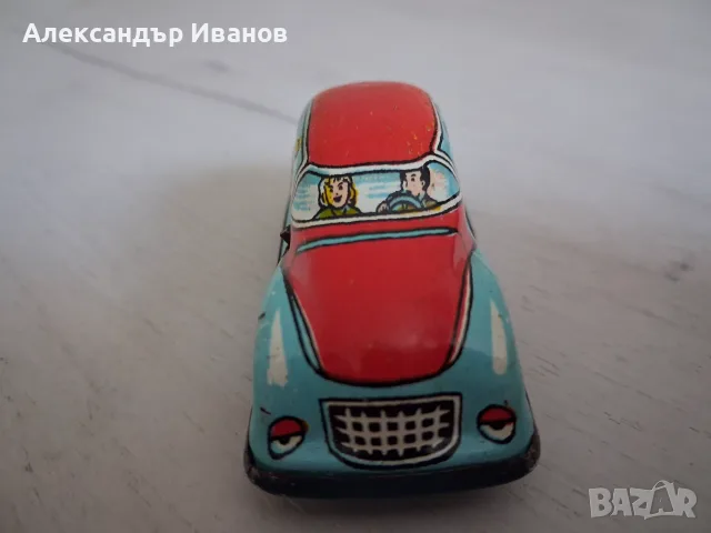 Стара ламаринена играчка,количка, снимка 3 - Колекции - 55836572