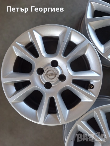 ОРИГИНАЛНИ АЛУМИНИЕВИ ДЖАНТИ-ОПЕЛ -4Х100Х56.6-16 ЦОЛА, снимка 5 - Гуми и джанти - 52909495