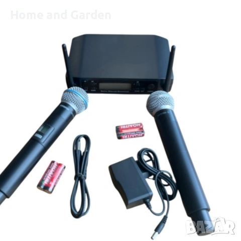 Комплект 2 безжични микрофона + UHF приемник с дисплей GLXD4 🎤, снимка 5 - Друга електроника - 53936940