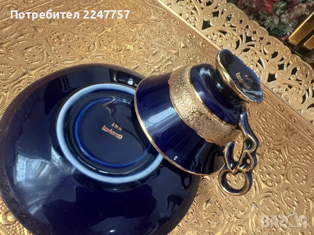 Двоен сет порцелан Echt Kobalt, снимка 9 - Антикварни и старинни предмети - 53022203