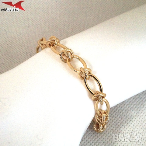 Гривна с 14К златно покритие 234871, снимка 4 - Гривни - 54131234