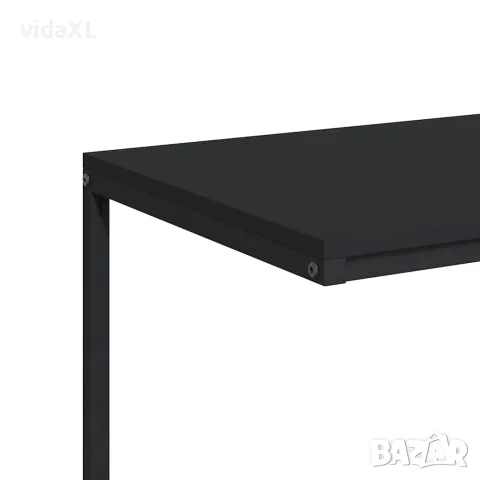 vidaXL Помощна маса с колелца черна 55x35x70 см инженерно дърво, снимка 7 - Маси - 56147176