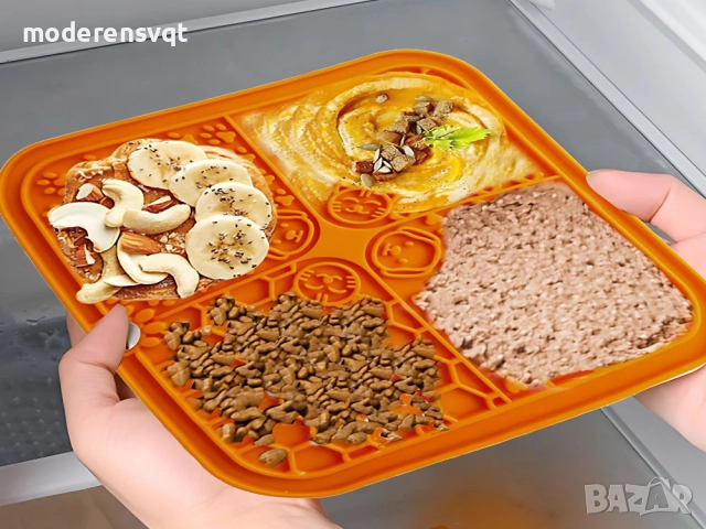 Силиконова подложка антистрес за безопасно хранене за домашни любимци 20см, снимка 2 - За кучета - 51921647