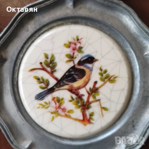 Калаени  чинийки за стена ,подложки за чаши, снимка 5 - Антикварни и старинни предмети - 53175569