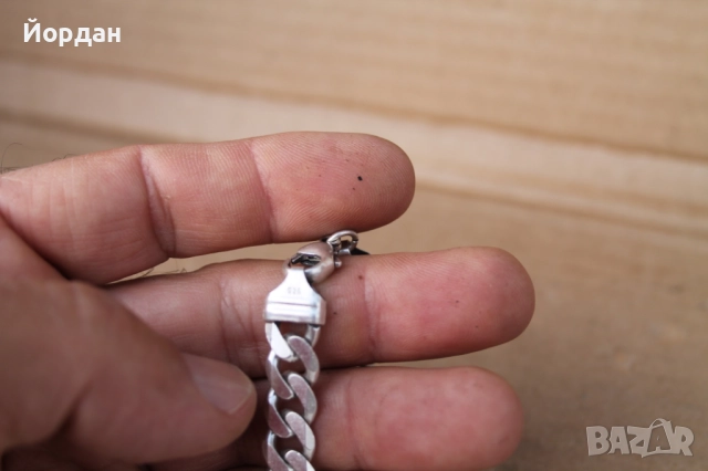 Мъжки сребърен ланец/синджир, снимка 9 - Колиета, медальони, синджири - 52496055