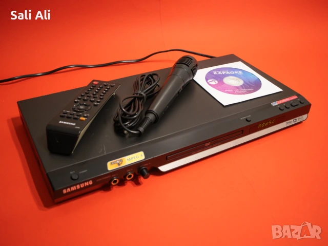 SAMSUNG караоке система DVD плейър с микрофон 150 бг песни DVD-P366KD, снимка 14 - Плейъри, домашно кино, прожектори - 53056950