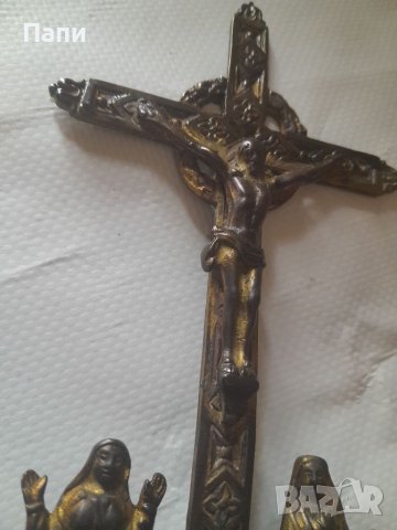 Месингово разпятие от късен 19-ти век., снимка 11 - Антикварни и старинни предмети - 37956990