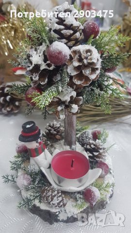 Свещник " МАЛЪК СНЕЖКО ", снимка 6 - Декорация за дома - 31079636
