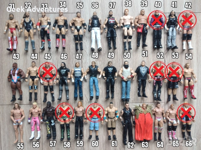 Екшън Фигурки WWE Кеч Pro-Wrestling Action Figures Ambrose Reigns Cena 2/3, снимка 2 - Колекции - 46527048
