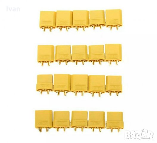 Конектори XT90 Battery Connector Set 4.5mm Male Female Gold Plated Banana Plug