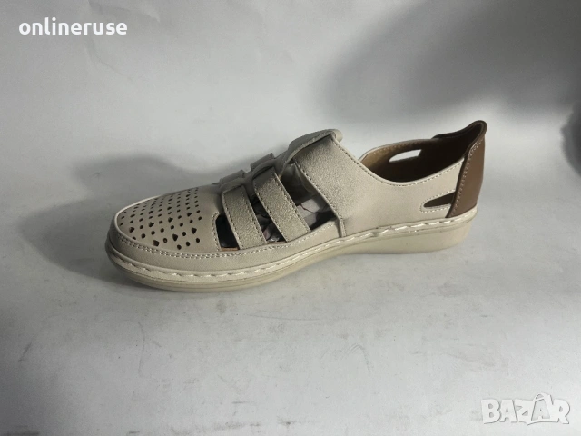 Дамски обувки бежово перфорация, снимка 3 - Дамски ежедневни обувки - 54203694