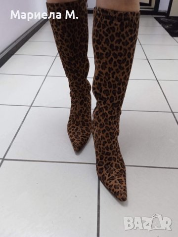 Дамски велурени ботуши, 37, отлични