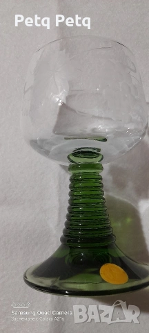 кристални чаши за вино/ракия , снимка 6 - Антикварни и старинни предмети - 53939413