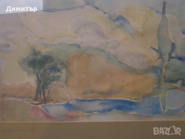 Акварел А.Манасиев, снимка 3 - Картини - 52875230