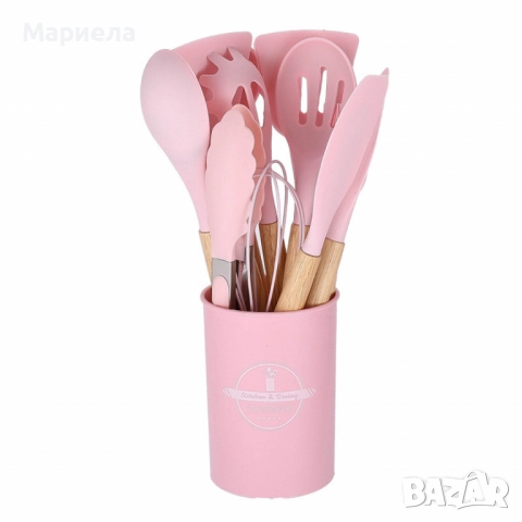Комплект тенджери + подарък кухненски прибори розов, черен или зелен цвят , снимка 5 - Съдове за готвене - 52463706