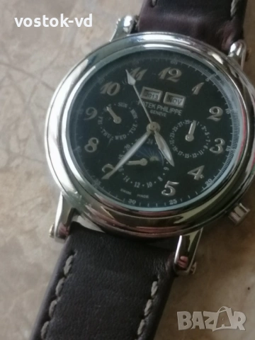 PATEK PHILIPE GENEVE AUTOMATIC МЪЖКИ РАБОТЕЩ , снимка 9 - Антикварни и старинни предмети - 53295320