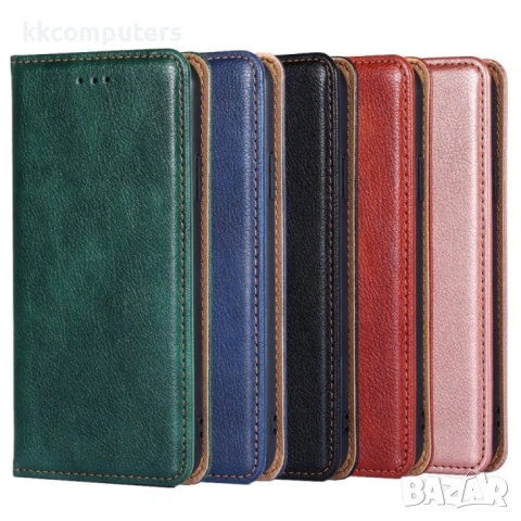 Tecno Camon 19 / 19 Pro Gloss Oil Solid Color /Magnetic Wallet Кожен Калъф и Протектор, снимка 2 - Калъфи, кейсове - 50952335