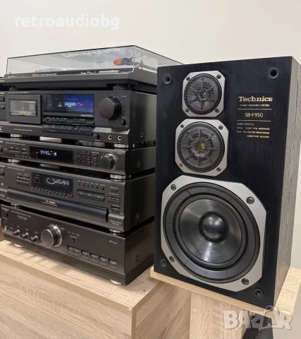 🔊Ретро аудио сет TECHNICS - усилвател, CD плеър, дек, тунер и грамофон + тонколони🔉, снимка 3 - Аудиосистеми - 56312637